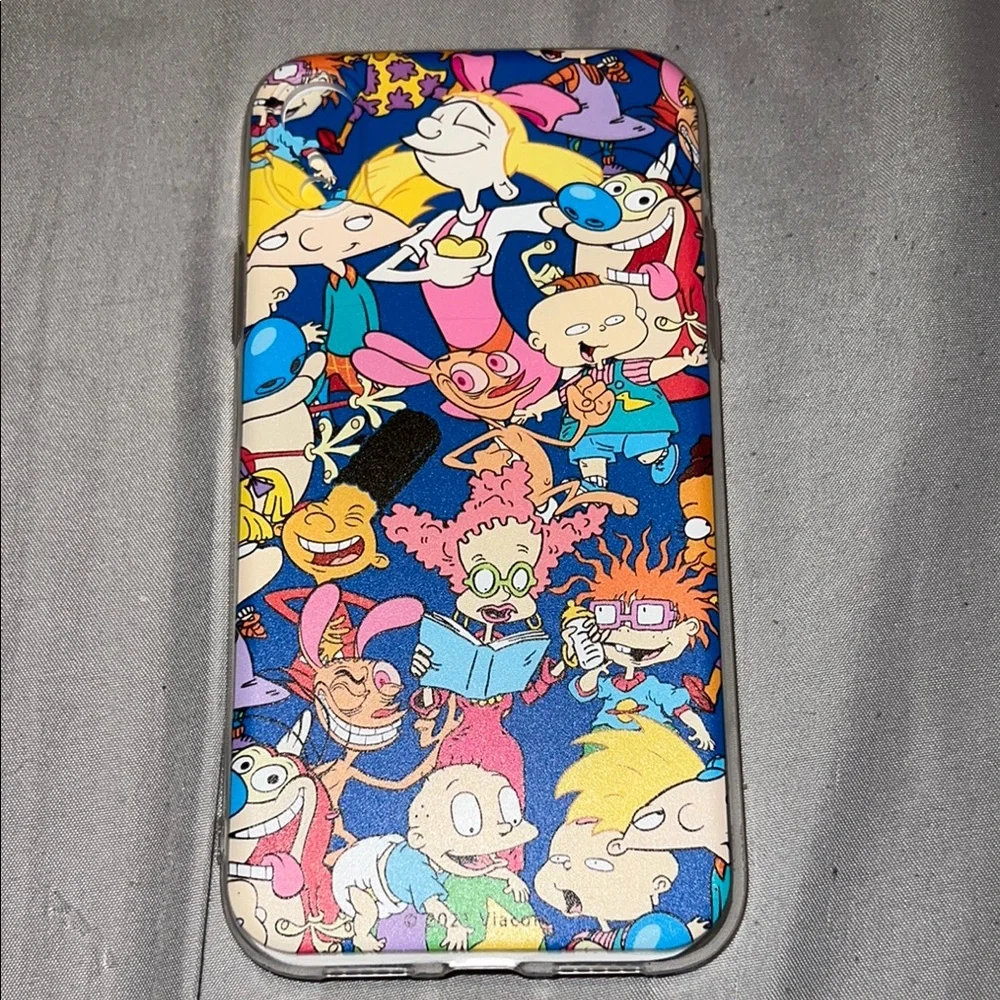 Vibrant Cartoon Character Phone Cover with Colorful Design